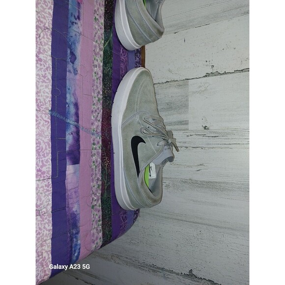 Nike STEFAN JANOSKI HYPERFEEL  Grey Black Men's 7.5 Skateboarding Shoes - Picture 6 of 12